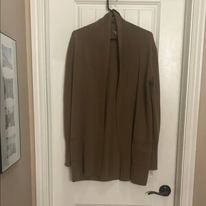 Cashmere M tan OATS sweater Cardigan